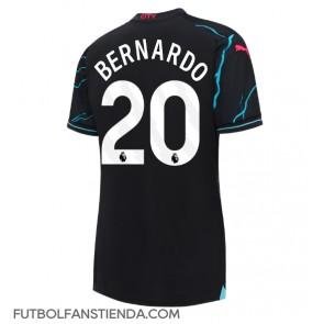 Manchester City Bernardo Silva #20 Tercera Equipación Mujer 2023-24 Manga Corta